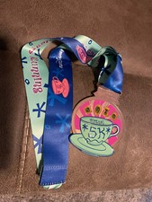 2020 Disney Parks runDisney Virtual 5k Race Medal Alice Wonderland Teacup  picture
