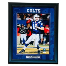 Peyton Manning Autographed Deluxe Framed Indianapolis Colts 11x14 Photo - JSA picture