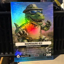 Skifidol Italian Brainrot Trading Card Boomerauro Rex #200 Holographic 2025 picture