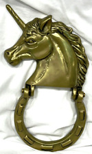 Unicorn Vintage Brass Doorknocker 1970s Authentic picture