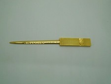 Vintage 1784 Eagle Logo Gold Toned Bank of Boston Decorative Letter Opener picture