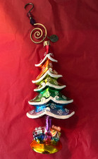 Christopher Radko Trippy Tree Glass Ornament 7