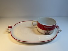 Vintage Campbells Tomato Soup Cup/Mug and Plate/Tray Set ~ Westwood ~1994 picture