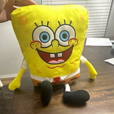 Basic Fun SpongeBob SquarePants Plush 2021 Yellow Polyester Stuffed Toy picture