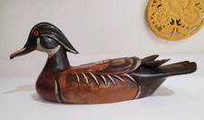 Tom Taber Style Wood Drake Duck Decoy picture