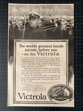 Antique Vintage 1918 Victor Victrola World War One Print Ad picture