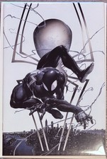 Amazing Spider-Man #1 Clayton Crain Virgin Variant Black Suit Web Symbol Cover picture