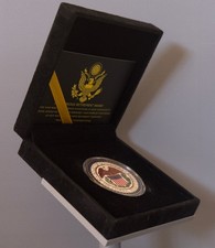 U.S. Federal Reserve Board of Governors Challenge Coin in Display Case picture