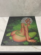 White Widow 5 Metal Virgin Cover  Triple Signed (lucky clover metallic variant) picture