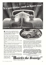 Buick Beauty 1939 Sedan General Motors Luxury Automobile Vintage 1938 Print Ad picture