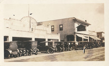 Antique Cars San Diego Califonia Street 1923 B&W Photo Snapshot 3x4.5  S24-1 picture