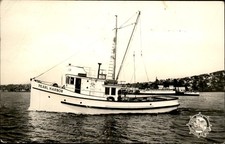 Klawock AK Boat PEARL HARBOR. c1940s Real Photo Vintage Postcard bhn picture