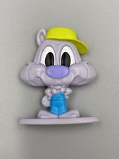 General Mills Cereal Squad Chip The Wolf Purple Cereal Toy Wearing Hat 2.25” picture