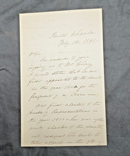 Lafayette S Foster Signed Letter w/content on Henry Clay picture