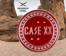 Case XX Knives 2026 Red & Antique Silver 50295 Collectors Challenge Coin picture