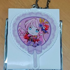 Aikatsu Friends Maika Costume Exhibition Uchiwa Keychain picture
