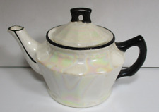 VINTAGE Czechoslovakia Lusterware Cream, Single Serve Tea Pot, Pearl Iridescent picture