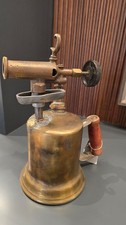 Blow Torch, OTTO BERNZ 1930's Vintage Blow TORCH, All Brass Tank, USA, handsome picture