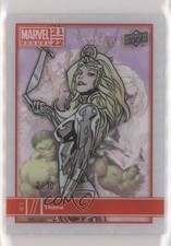 2021-22 Upper Deck Marvel Annual Crystal Clear 2/10 Thena #87 4et picture