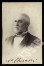 Rare Signed Cabinet Card Mining Magnate AKP Harmon Gold Rush California History picture