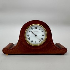 Vintage Mappin & Webb London Mantel Clock Mahogany Case Working Antique Clock picture