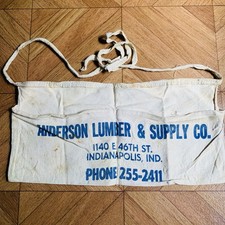 Vintage Carpenter's Nail Apron Cloth Anderson Lumber & Supply Co Indiana picture