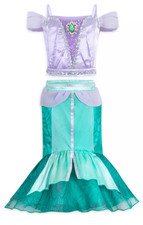 NEW Disney Store Princess Ariel The Little Mermaid Costume Dress 5/6 NWT $55. picture