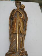 Vintage 1999 Gold Resin Guardian Angel Candlestick Replacement  picture