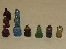Vintage Miniature Wheaton Glass Apothecary Bitters Bottles Lot Of 10 picture