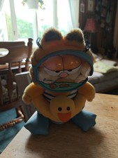 Vintage Garfield Scuba Diver Plush with Mask Duck Float Swimming Outfit  RARE picture