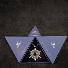 Vintage Swarovski 2007 Crystal Snowflake Ornament Box & Papers picture