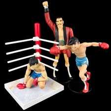Vintage Meiji & Yujin Ashita no Tomorrow's Joe SR Anime Figure 3pc Lot Japan picture