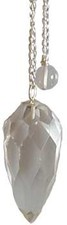 Faceted Clear Quartz pendulum picture