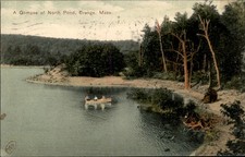 Orange MA North Pond The Robbins Bros Co. c1900s-10s Vintage Postcard picture