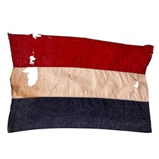 1910-1930s  Vintage Flag of Netherlands Cotton 32 x 23” picture