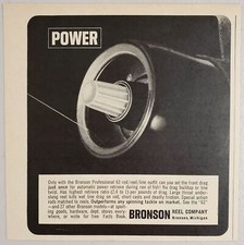 1964 Print Ad Bronson Professional 63 Fishing Reels Made in Bronson,Michigan picture
