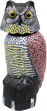 Owl Decoy to Scare Birds Away Scarecrow Fake Owl with Rotating Head picture