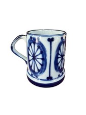 Vintage Nordic C.J. Peterson Colbalt Blue Hand Painted Coffee Tea Mug Cup picture