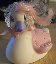 Vintage 1986 Tonka Keypers Baby Belle Swan Bank Complete Original Bonnet Plug picture