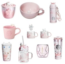 2020 New Starbucks Pink Cat Sakura Mug Coffee Cup Bottle Tumbler Collection Gift picture