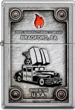 ZIPPO Car Vintage Street Chrome 267 picture