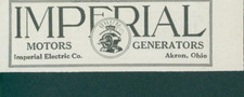 1923 Imperial Motors Generators Imperial Electric Akron Ohio Ad EW1 picture