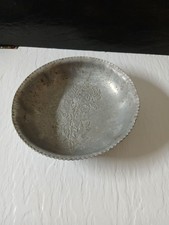 Vintage Continental Hand Wrought Silverlook 783 Floral Trinket Dish 5.5