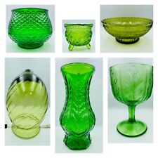 Green Glass Vase: Goblet, Rose Bowl, Tall Vase, Shade picture