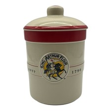 King Arthur Flour Stoneware Kitchen Canister Sourdough Starter Crock 5.75