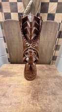 Vintage Coco Joes Kane Tiki Statue God of Health Happiness Hawaii Hapa Wood picture