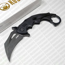 Kubey Mini Wrath Folding Knife Karambit 14C28N Blade Black G-10 Handle KU262E picture