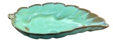 Frankoma Pottery Leaf Plate Dish 9