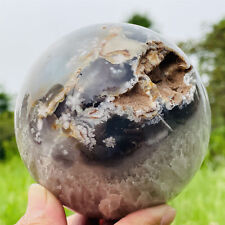 2.99LB natural Explosive crystal agate quartz sphere crystal ball healing picture