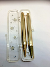 Mobil Dealer Convention 1962 Pen & Pencil Short Teacher's Set Gold Tone in Box picture